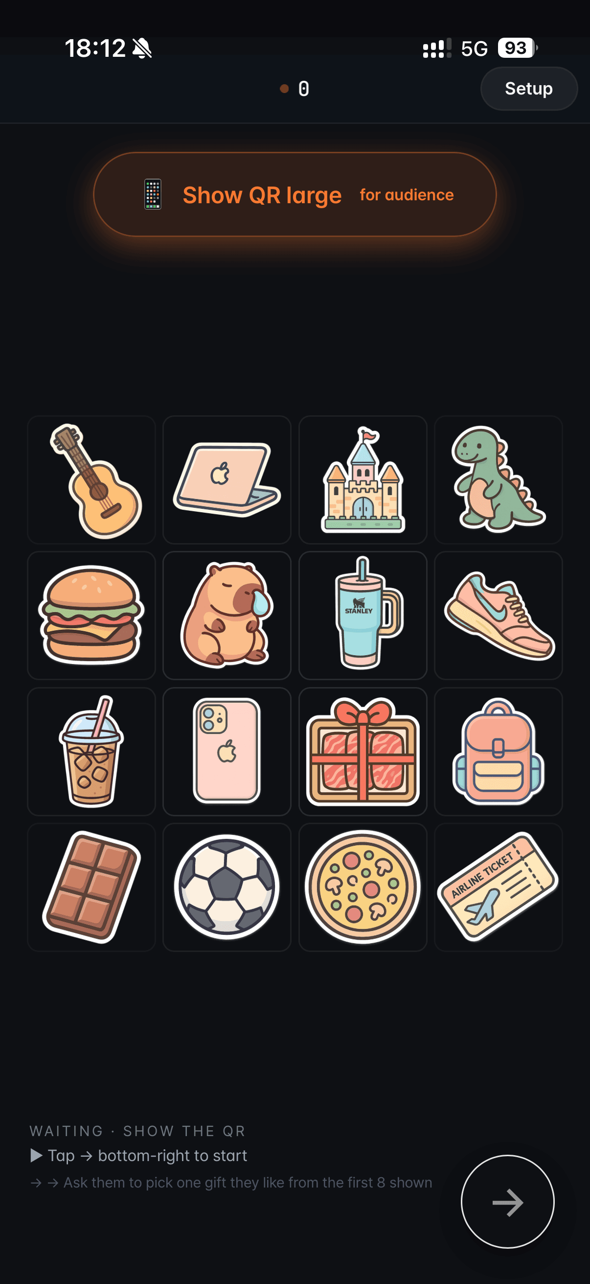 MINDGRID 4×4 grid (Deck) screen